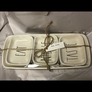 Rae Dunn Dish set with Serving platter SOLD !